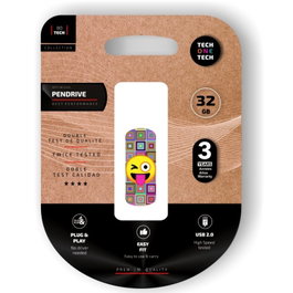 Tech One Tech Pendrive 32 GB Emoji guiño